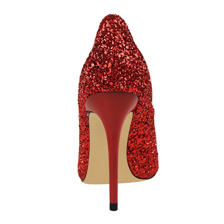 Bigtree Dámské velké sexy boty na vysokém podpatku se špičatým podpatkem