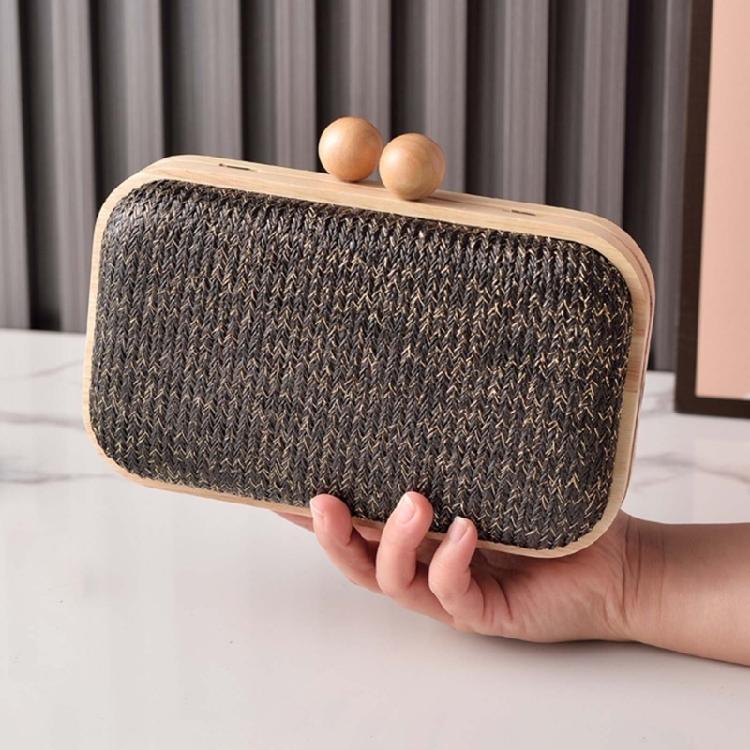 Straw Clutch Purses Women Summer Beach Straw Purse Woven Envelope Wallet Crossbody Shoulder Bag Evening Handbag Gifts
