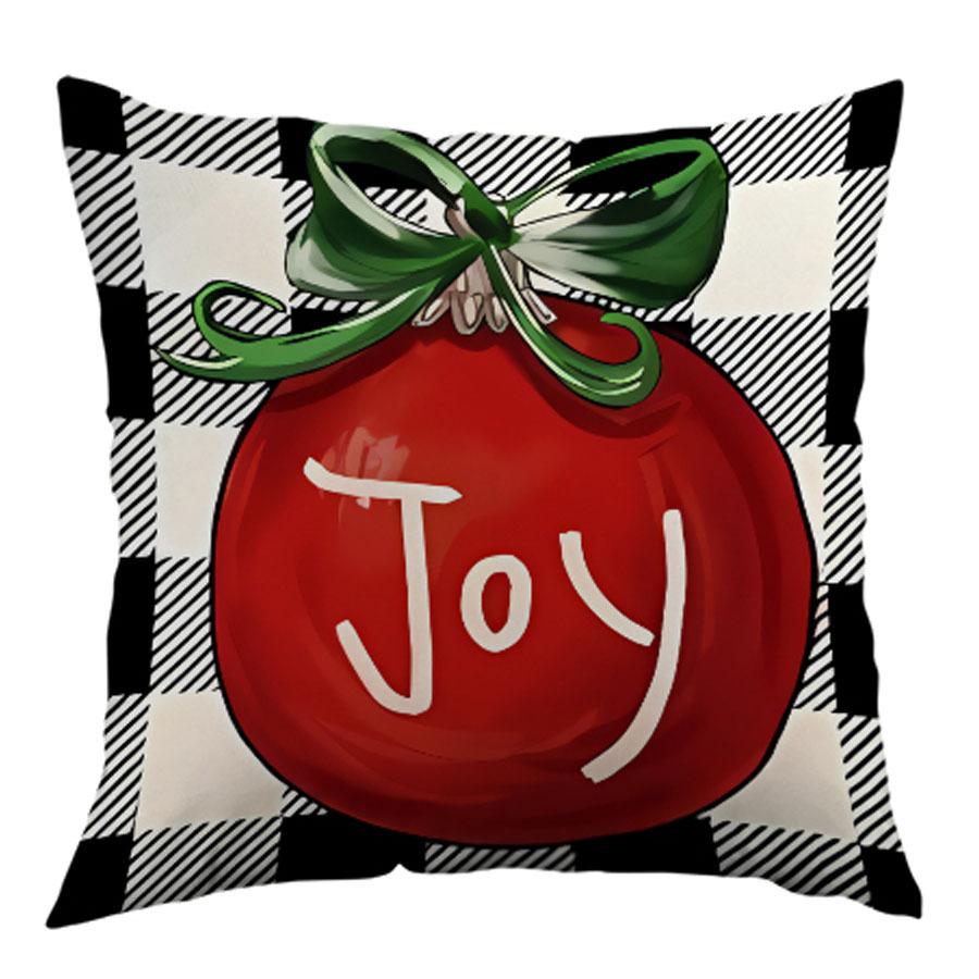 Christmas Christmas Elements Throw Pillow Cover Home Sofa Decorative Pillow Santa Claus Cushion Cover