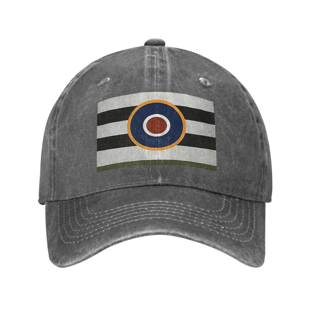 D-Day Stripes With RAF Roundel Denim Fabric Cap Casual Baseball Caps Adjustable Hat Summer Unisex Baseball Hats