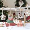Christmas Decorations Wooden Laser Cut Ornaments, Creative Hollow Carving, Holiday Party Hanging Pendant for Home Window Wall, Xmas Gift