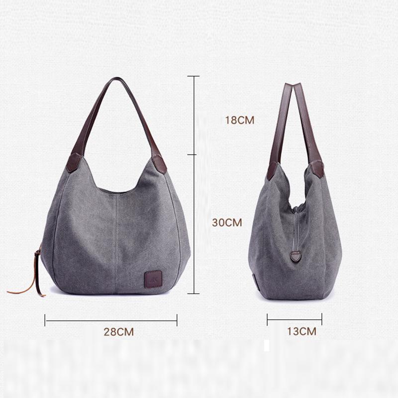 SCIONE Damentasche Fashion Wild Art Einfache Umhängetasche Mehrere Fächer Casual Big Bag