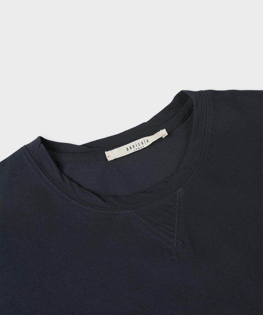 PANICALE Navy Vintage Washed Logo T-Shirt