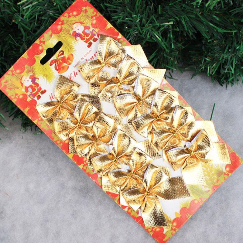Christmas Tree Decorations Christmas Decoration Bow Christmas Bow Christmas Gifts 12 Pieces Of Garland DIY Matching Materials