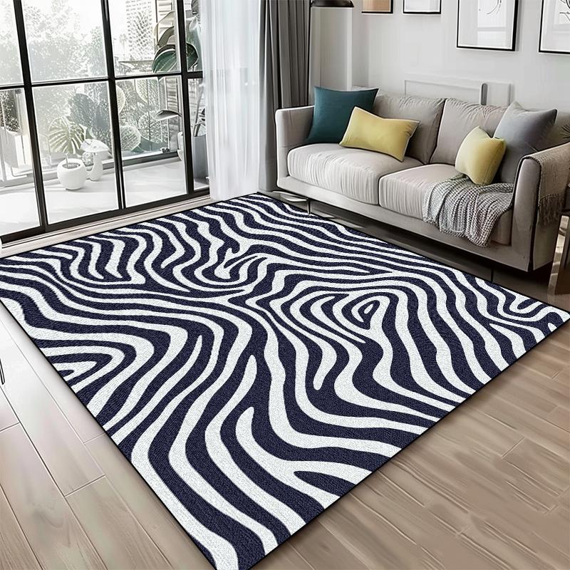 

Современный Роскошный Геометрический Ковер Гостиная Абстрактное Украшение Спальни Диван Противоскользящий Коврик Офис Балкон Кофейные Столики Напольный Коврик 60*90cm