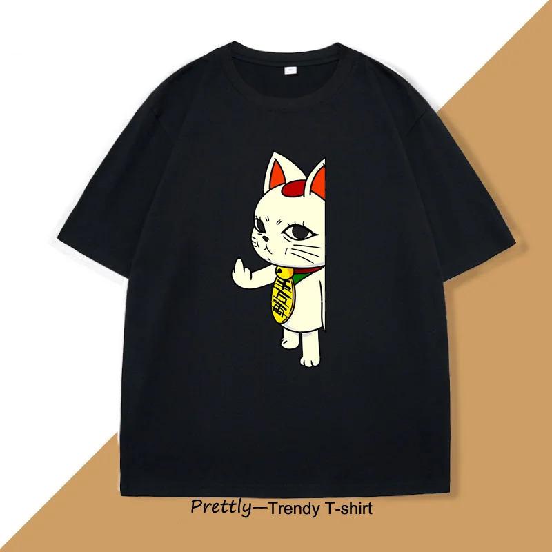 Dandadan Turbo Granny Cat T-shirt Manga Designer S чёрный