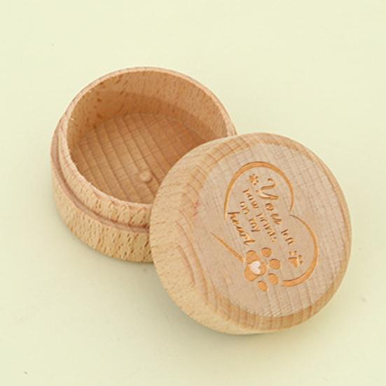 Yousheng Pet Memorial Keepsake Box Elegant Wooden Paw Print Design Engraved Smooth Surface Pet Cremains Storage Box