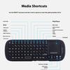Mini-Funk Tastatur mit Touchpad-Maus Leichtgewicht Tragbarer Controller Bluetooth-kompatible Maus für PC-Gaming