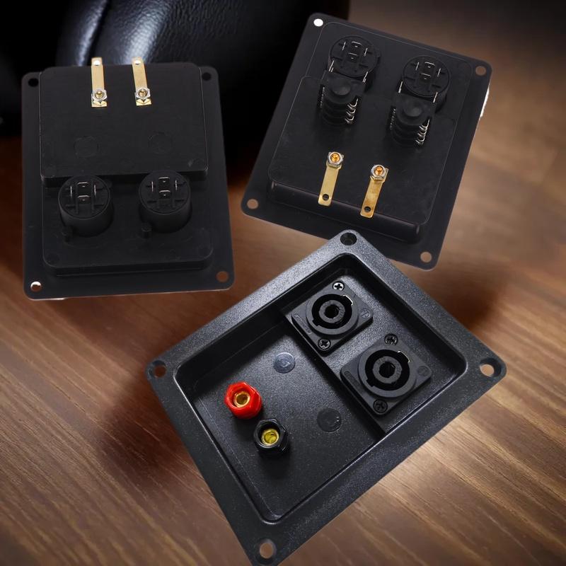 Audio Speaker Junction Box XLR Wiring Terminal Cable Clamp