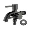 304 Stainless Steel Faucet One Into Two Out Multifunction Double-outlet Washing Machine Faucet Outdoor Garden Sink Pool Faucet