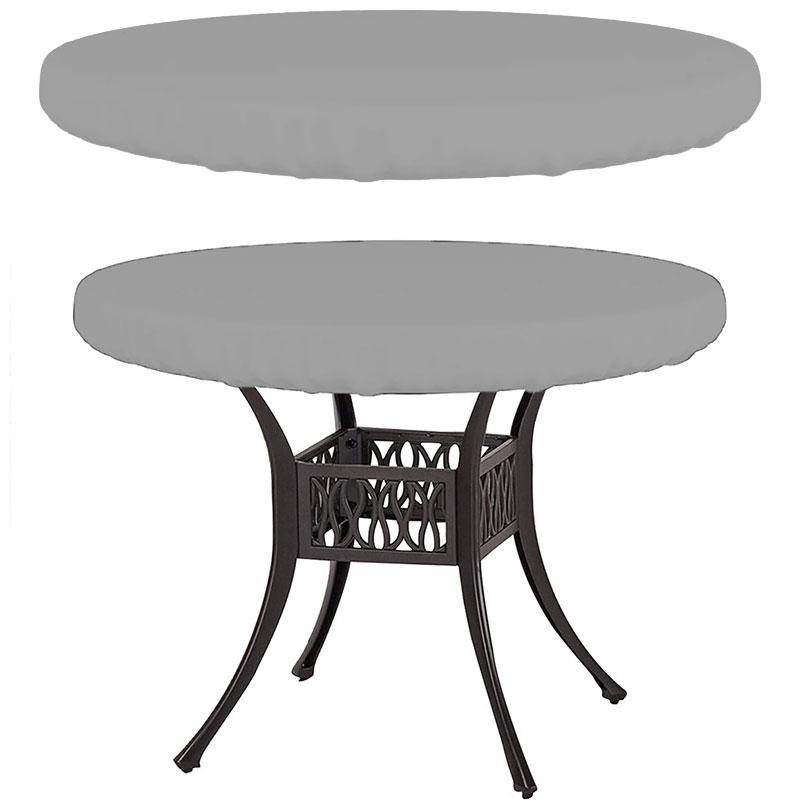 Round Table Rain Cover Outdoor Garden Furniture Waterproof Sun-Proof Protection Garden Patio Rain Covers Oxford Fabric Lining