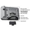 Digital LED Weather Forecast Projector Calendar Humidity Display Alarm Clock(Black)