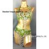 Belly Dance Sequin Bra & Waist Chain Set - Women's Stage Performance Costume