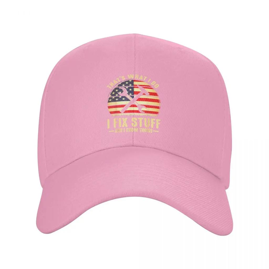 Boné de Baseball Personalizado Eu Conserto Coisas para Homens Mulheres Ajustável Mecânico Engenheiro Presente Chapéu de Pai Chapéus Snapback para Exterior