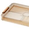 Large Capacity Water Drainage Tea Tray Plastic Material Tea Cup Drain Tray  Home Living Room