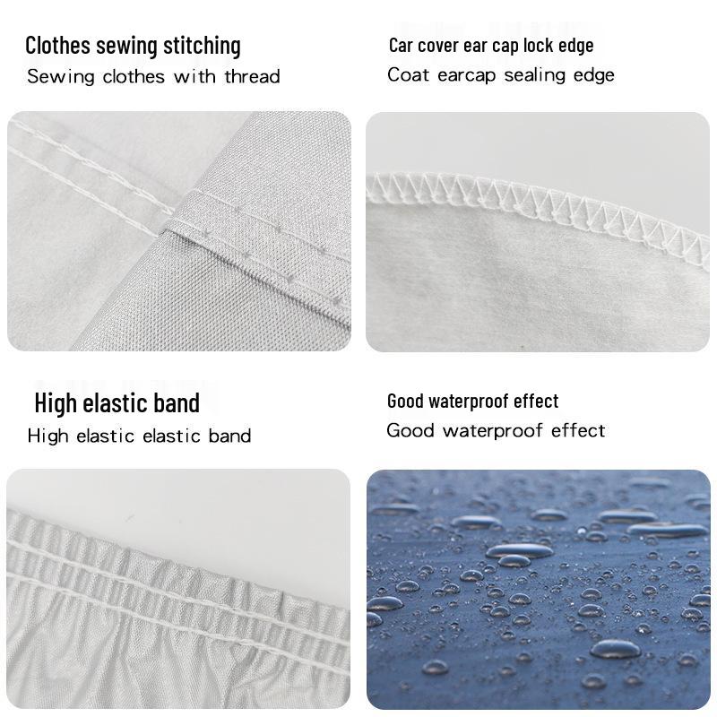 In-Stock Thickened Oxford Cloth Car Cover: Full Protection Against Sun, Rain, Snow, and Dust