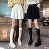 2026 Plus Size Wide-Leg Corduroy Bootcut Pants - High Waist, Versatile Petite Shorts for Chubby Women