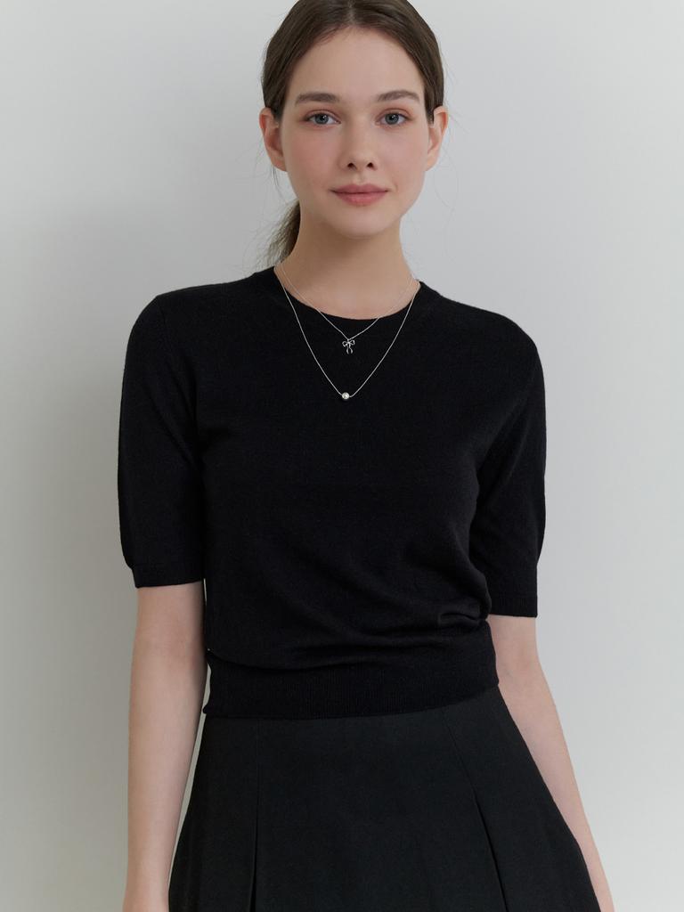 Liel Sandy Half Knit (Black)