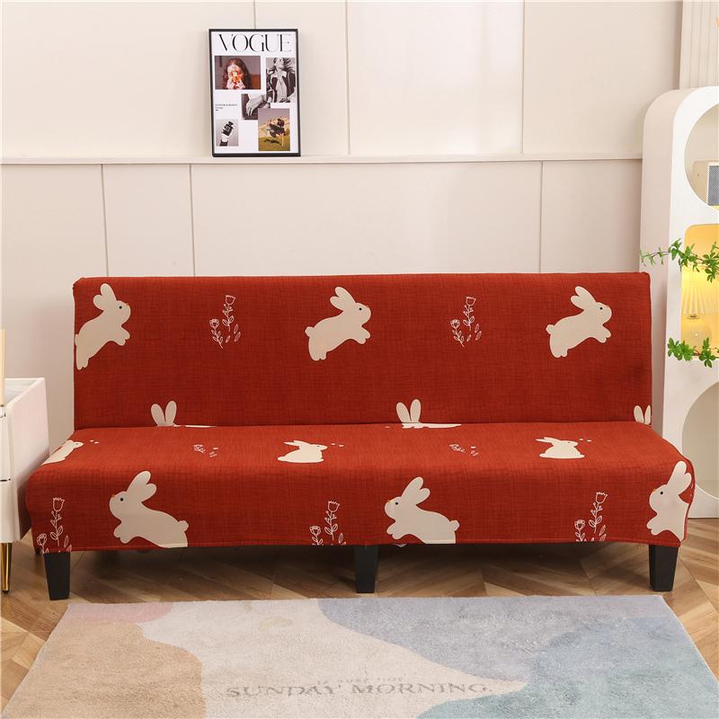 folding sofa bed cover for living room armless sofa covers elastic spandex material soft slipcovers