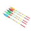 5PCS Multiple Color Balsa Wood Fishing Float Bobber Bite Indicator Angling Equipment(3+2g )