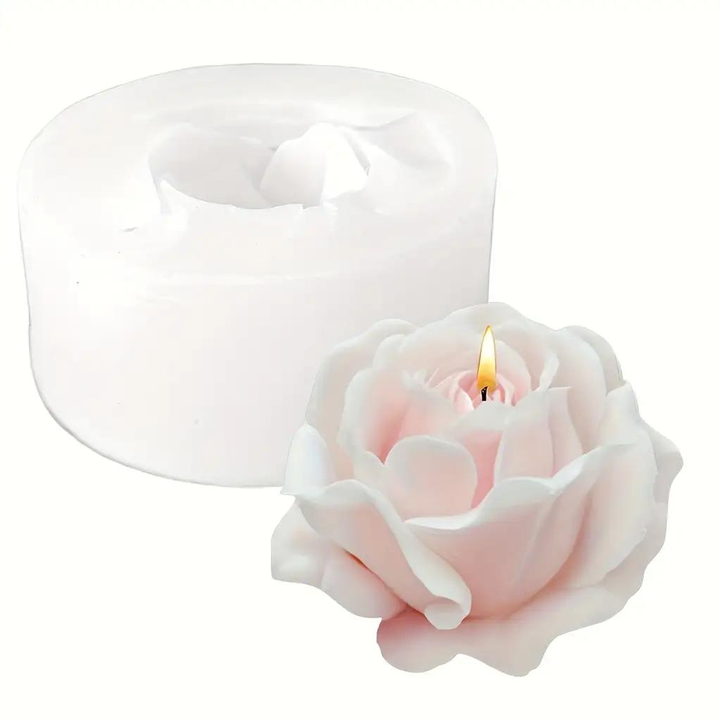 Realistic Rose Mold - Multi-Purpose Resin, Wax, Clay and Soap Molding Kit, Suitable for DIY Candles, Handmade Soap, Dried FMaking Supplies)