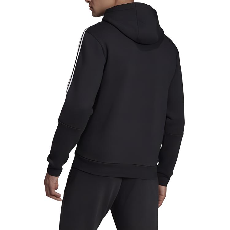 adidas HD Gebreide Fleece Hoodie Heren Sweatshirt Zwart EI8984