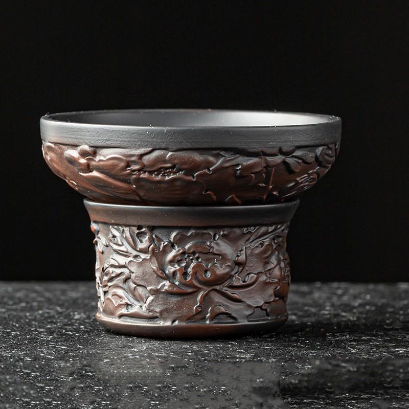 

High-end Purple Pottery Tea Tea Infuser Tea Strainer Teaware Kitchen Accessories Tea Set Filter White Porcelain Tea Filter