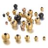 30-100Pcs 3-8mm Stainless Steel Beads Ball Loose Spacer Beads Jewelry Findings for DIY Bracelet Necklace Jewelry Making Supplies
