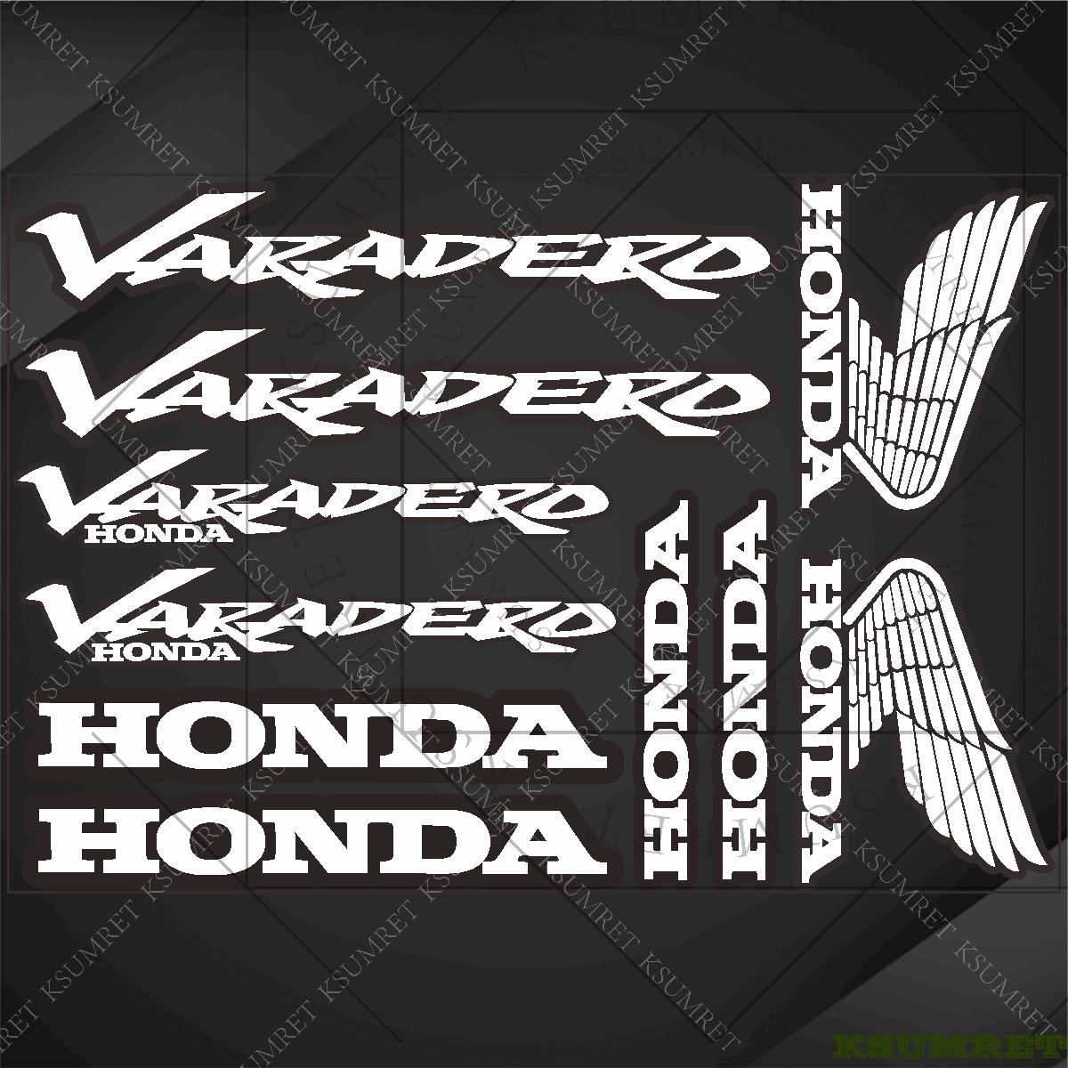 For Honda Varadero Motorcycle Stickers Vinyl Exhaust HRC XL1000V XL125V Logo Decal Reflective Waterproof