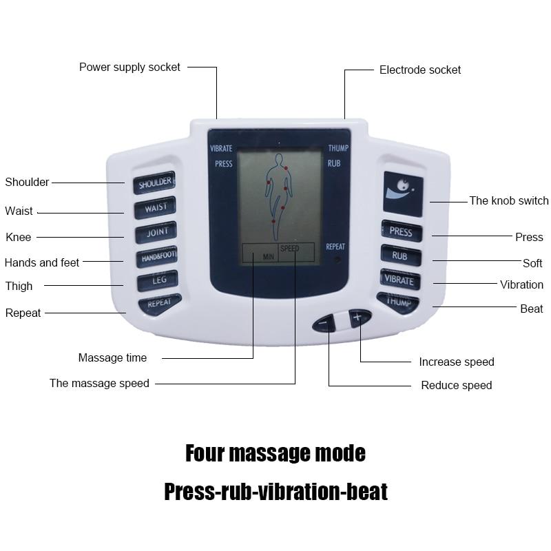 HOMZY Healthy Care Full Body Tens Acupuncture Electric Therapy Massager Meridian Physiotherapy Massager