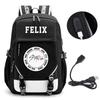 Straykids Beliebte Koreanische Boygroup Peripherie Rucksack Campus Grund- und Sekundarschüler Schultasche Herren- und Damen-Computertasche Rucksack