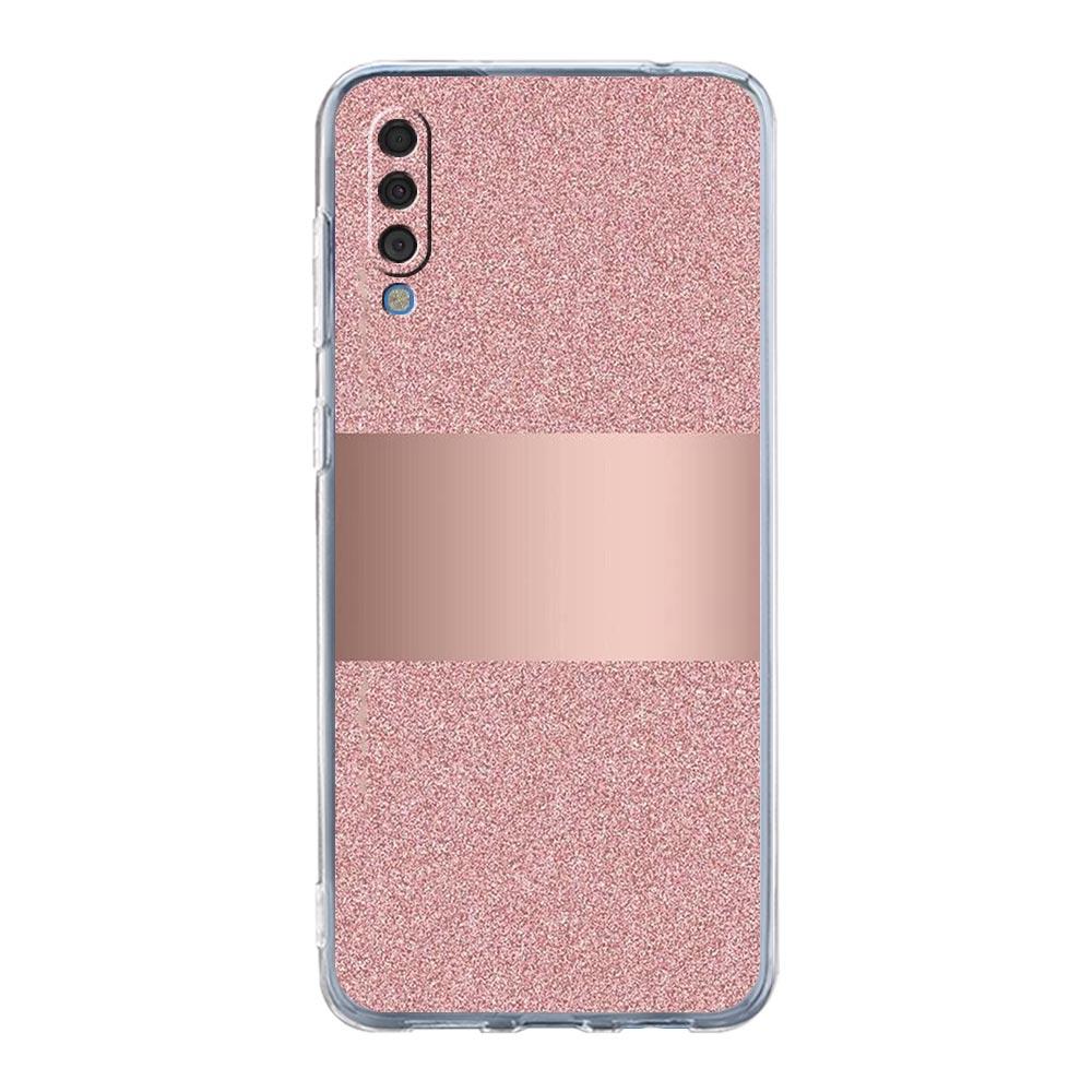 Case For Samsung A14 A50 A70 A30 A40 A20E A10S A20S A02S A04S A12 A22 A32 A34 A42 A52 5G A54 Gold Pink Rose Glitter Hearts Cover