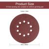 DE Warehouse Free Delivery 225mm Sanding Discs 10 Pcs Hook and Loop 36-240 Grit Sandpaper with 10 Holes for Drywall Sande