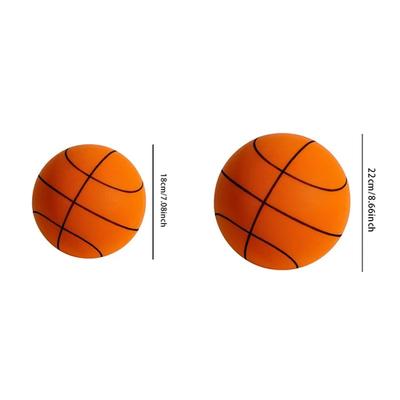 Silent Basketball High-density Children's Indoor Training Racket Ball Portable 18cm/22cm Sponge Elastic Small Leather Ball Toy