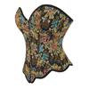 Women S Khaki Back Lace Up Deep V Neck Heart Shaped Corset Bustier