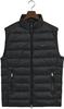 Winter Jacket GANT Light Gilet Quilted Vest Striped Look Black