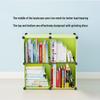 Modular Plastic Bookcase with Doors - Modern Simple Design