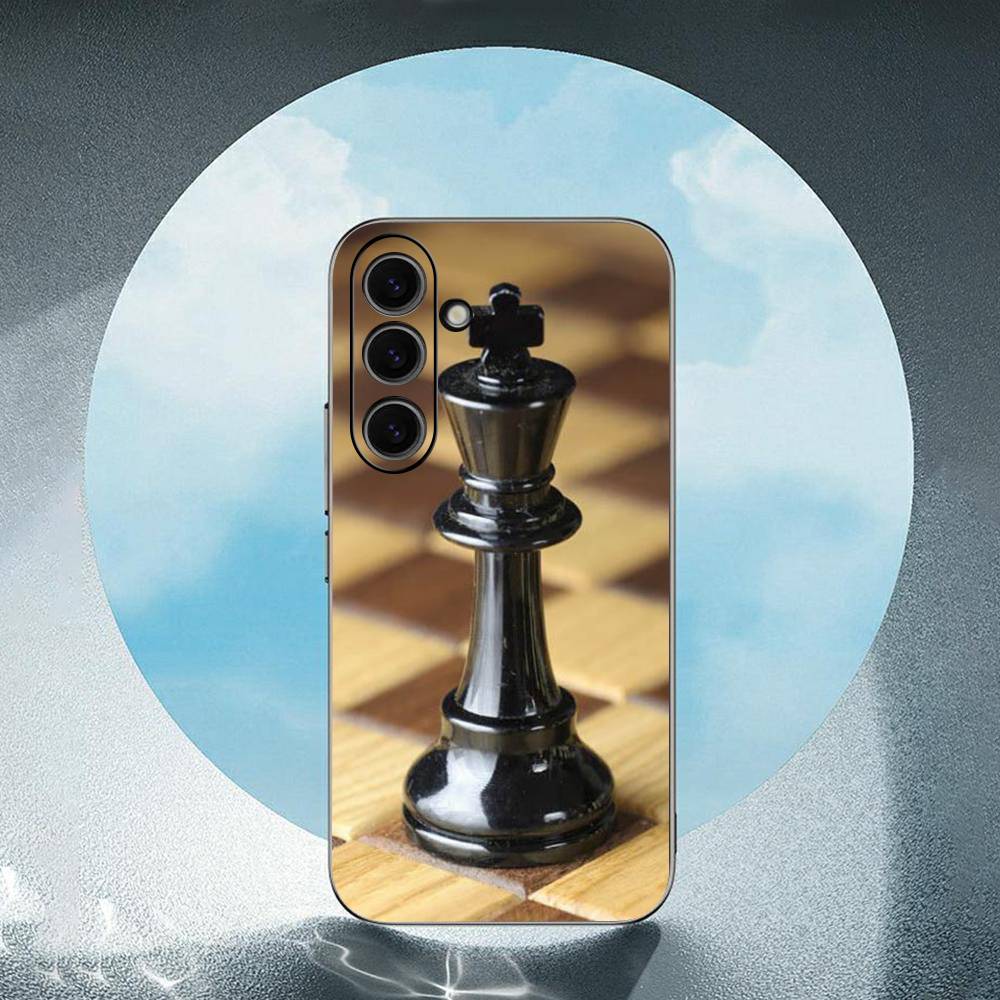 CHESS CHECK MATE For Samsung Galaxy S25 S24 S23 Ultra S22 S21 Plus S20 Black Soft Silicone Protective Case