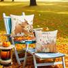 Fall Pillow Covers 18x18 Inch Linen Pillow Case for Sofa Couch Farmhouse Thanksgiving Fall Decorations Throw Pillow Covers Set of 2