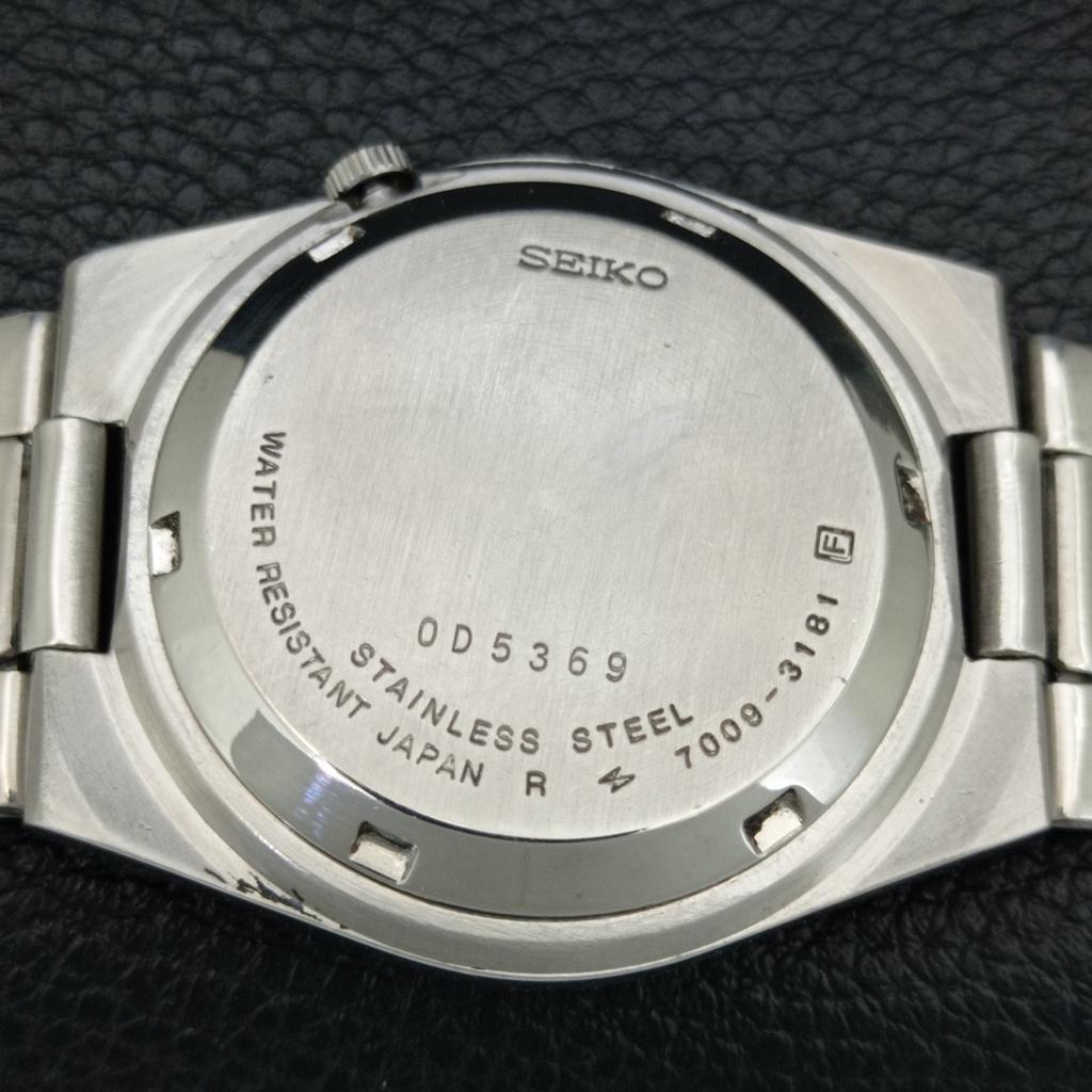 GENUINE VINTAGE SEIKO EXPO 70 AUTOMATIC JAPAN MENS GREEN DIAL WATCH A708783-1