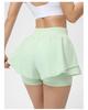 Women's Quick-Dry High-Waist Running Shorts and Yoga Pants Combo