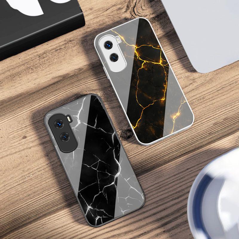Red lava texture pattern For Honor 30 50 50SE 70 Pro 90 200 200Pro Magic 4 5 7 Lite X9c Smart X50i Plus X9 X30 Glass Phone Case