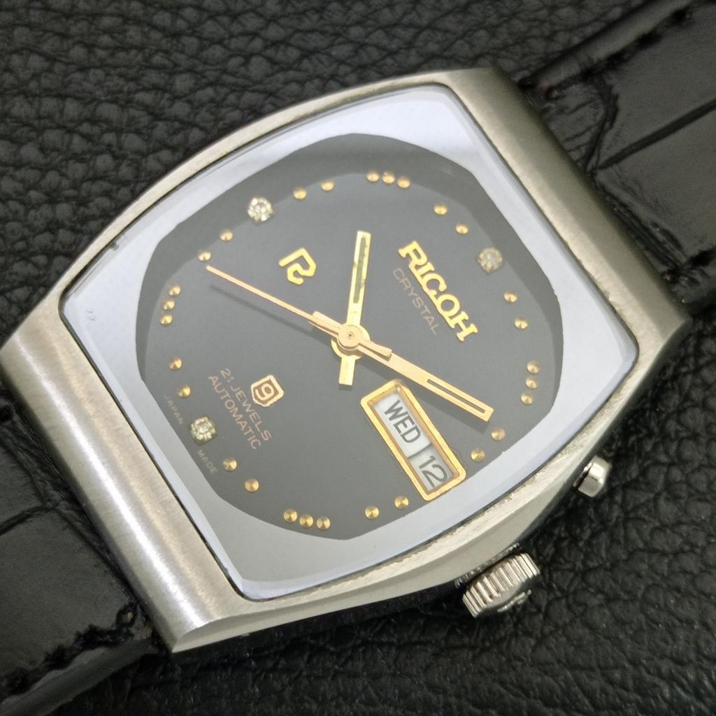 VINTAGE RICOH R31 AUTOMATIC JAPAN MENS ORIGINAL DIAL WATCH a707989-1