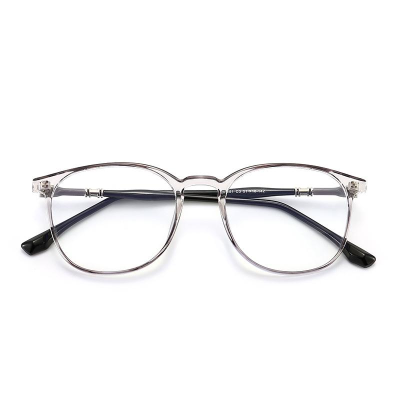 Unisex TR90 Frame Transparent Round Anti Blue Light Glasses Universal Fashion Eyewear for Women Men