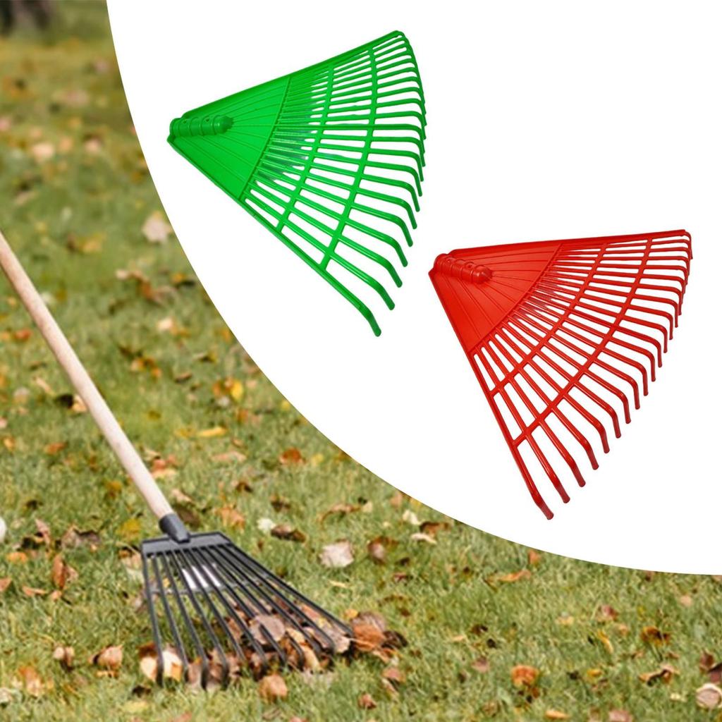 Lawn Rake Head Replacement Multipurpose for Spring Shrub Grass with 21 Tines