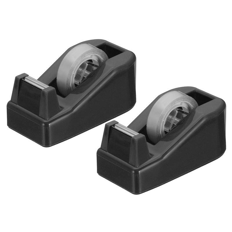 2PCS Anti Slip Base Desktop Tape Dispenser Tape Cutter for Home Office School Classroom Stationery Supplies Tape Dispenser