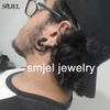Punk New Fashion Spiral Earrings Tapers Snail Ear Expanders Black Earring 4/5/6/8/10 Mm Body Jewelry Men Women Ear Plug Piercing