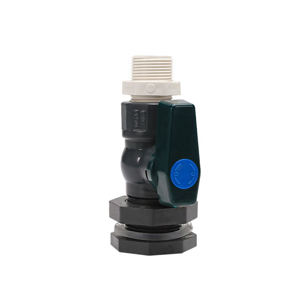 PVC Rain Barrel Valve With Inner Connection Fitting Adapter Rain Barrel Diverter Kit