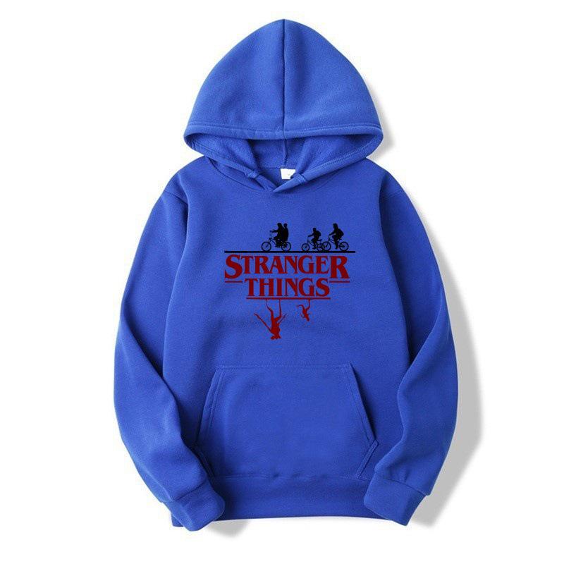 2025 Kids European & American STRANGER THINGSKAT Cartoon Fleece Hoodie for Autumn/Winter