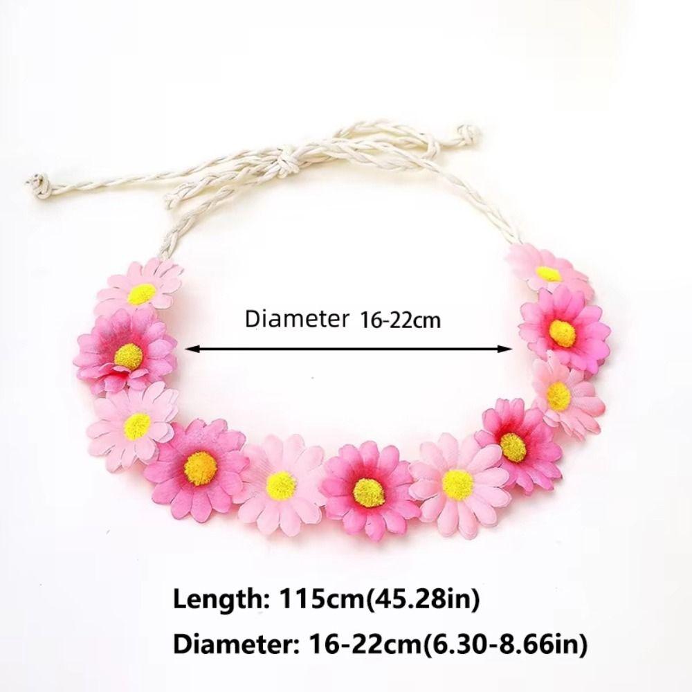 Flower Decoration Sunflower Headband Simulated Daisy Hairband  Festival Hair Accessories